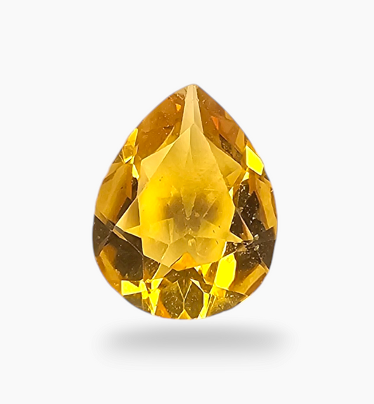 Natural Citrine Stone 1.82 Carats Pear Shape Size 10X8mm