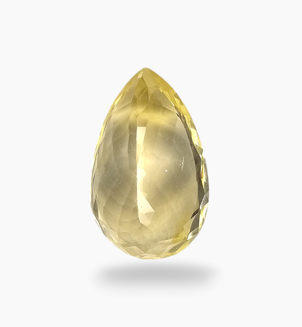 Natural Citrine Stone 11.51 Carats Pear Shape Size 20X12.5mm