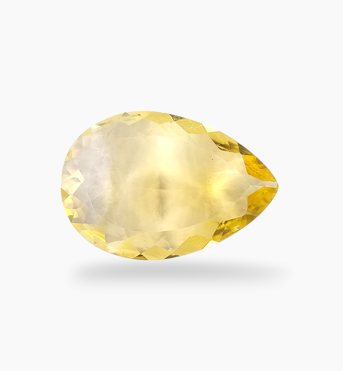 Natural Citrine Stone 15.73 Carats Pear Shape Size 25X17.5mm