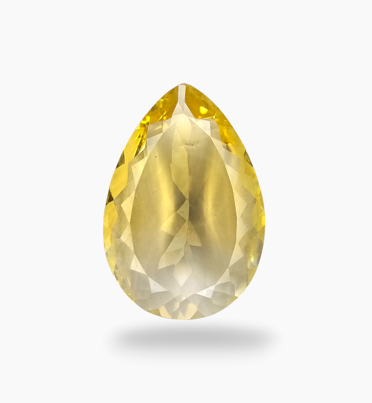 Natural Citrine Stone 15.73 Carats Pear Shape Size 25X17.5mm