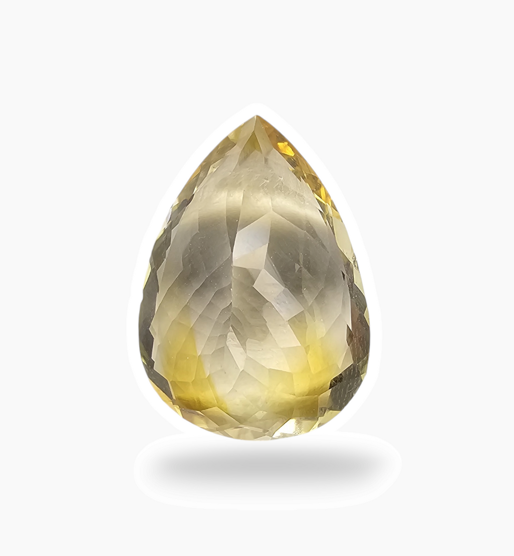 Natural Citrine Stone 15.99 Carats Pear Shape Size 20.2X16mm