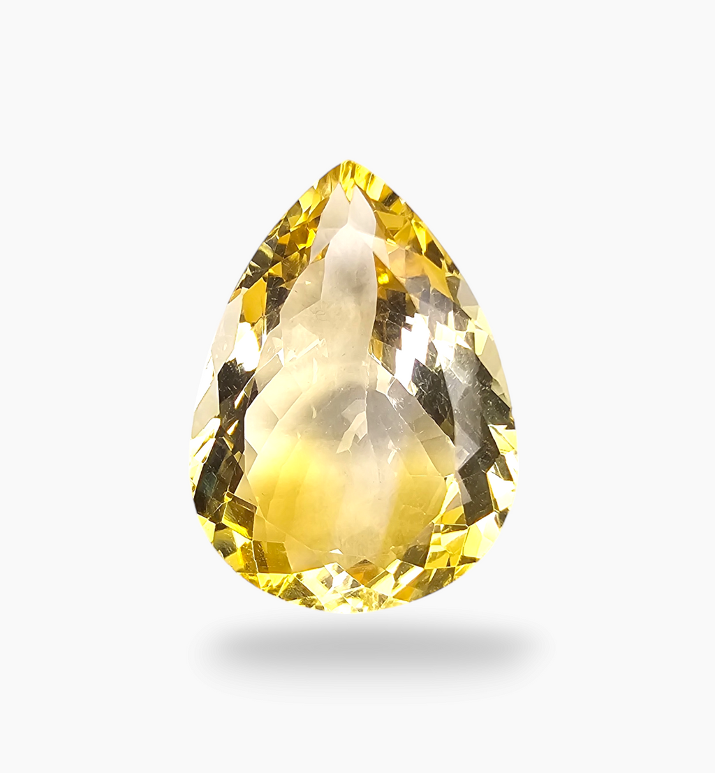 Natural Citrine Stone 15.99 Carats Pear Shape Size 20.2X16mm