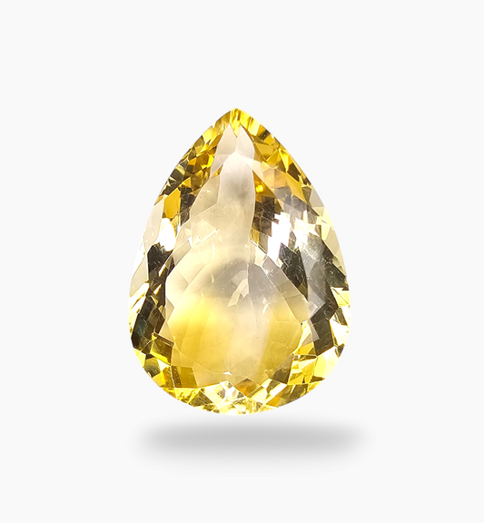 Natural Citrine Stone 15.99 Carats Pear Shape Size 20.2X16mm