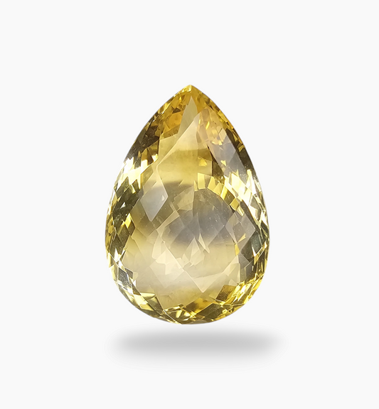 Natural Citrine Stone 16.10  Carats Pear Shape Size 20.2X15mm