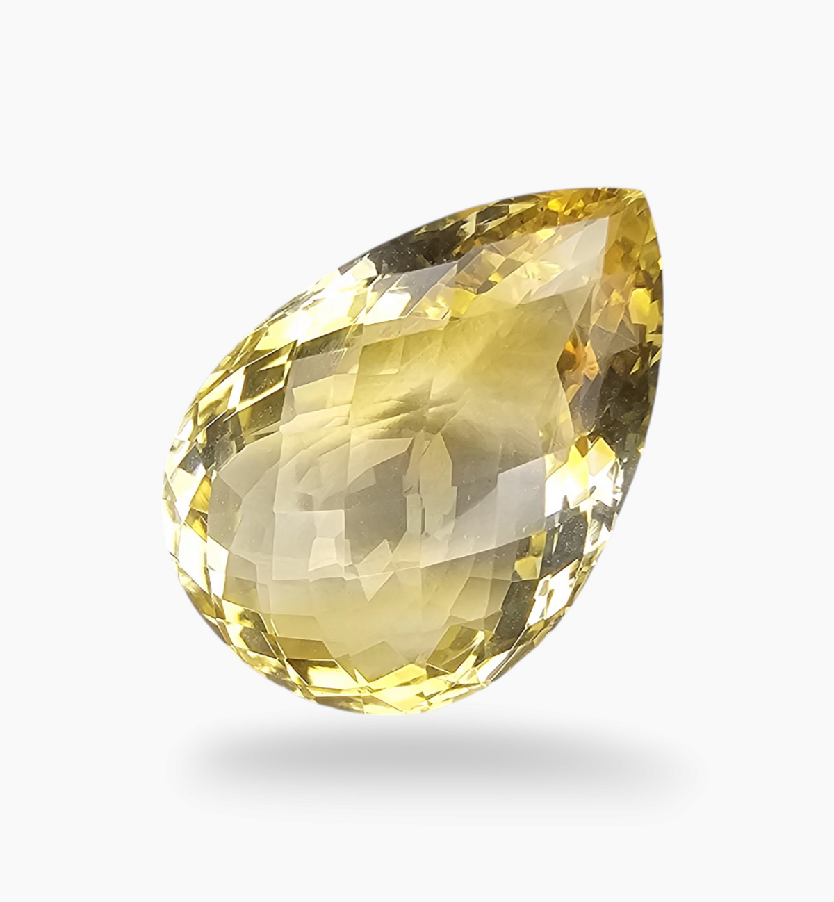 Natural Citrine Stone 16.10  Carats Pear Shape Size 20.2X15mm