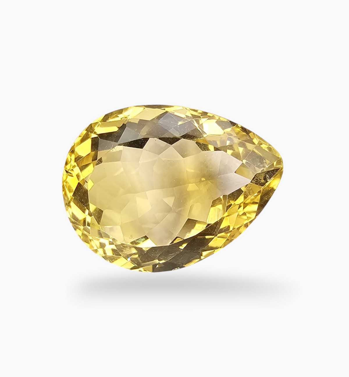 Natural Citrine Stone 16.78 Carats Pear Shape Size 20X15.3mm