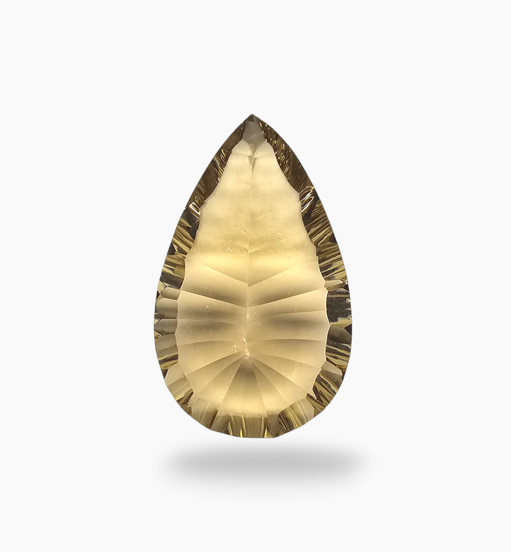 Natural Citrine Stone 19.70 Carats Pear Shape Size 25X16mm