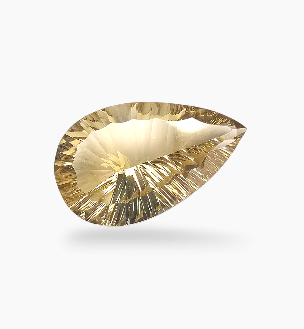 Natural Citrine Stone 19.70 Carats Pear Shape Size 25X16mm