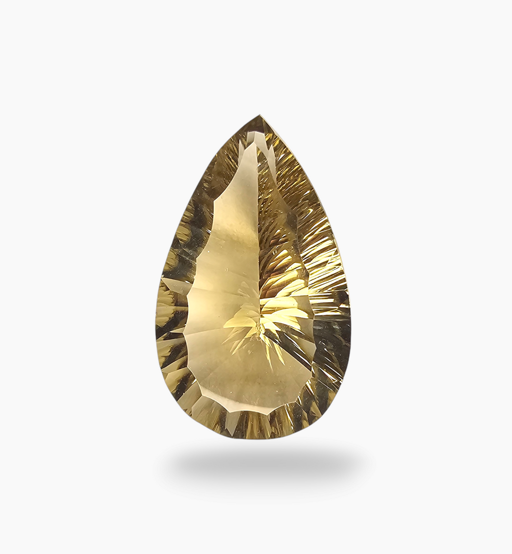 Natural Citrine Stone 19.70 Carats Pear Shape Size 25X16mm