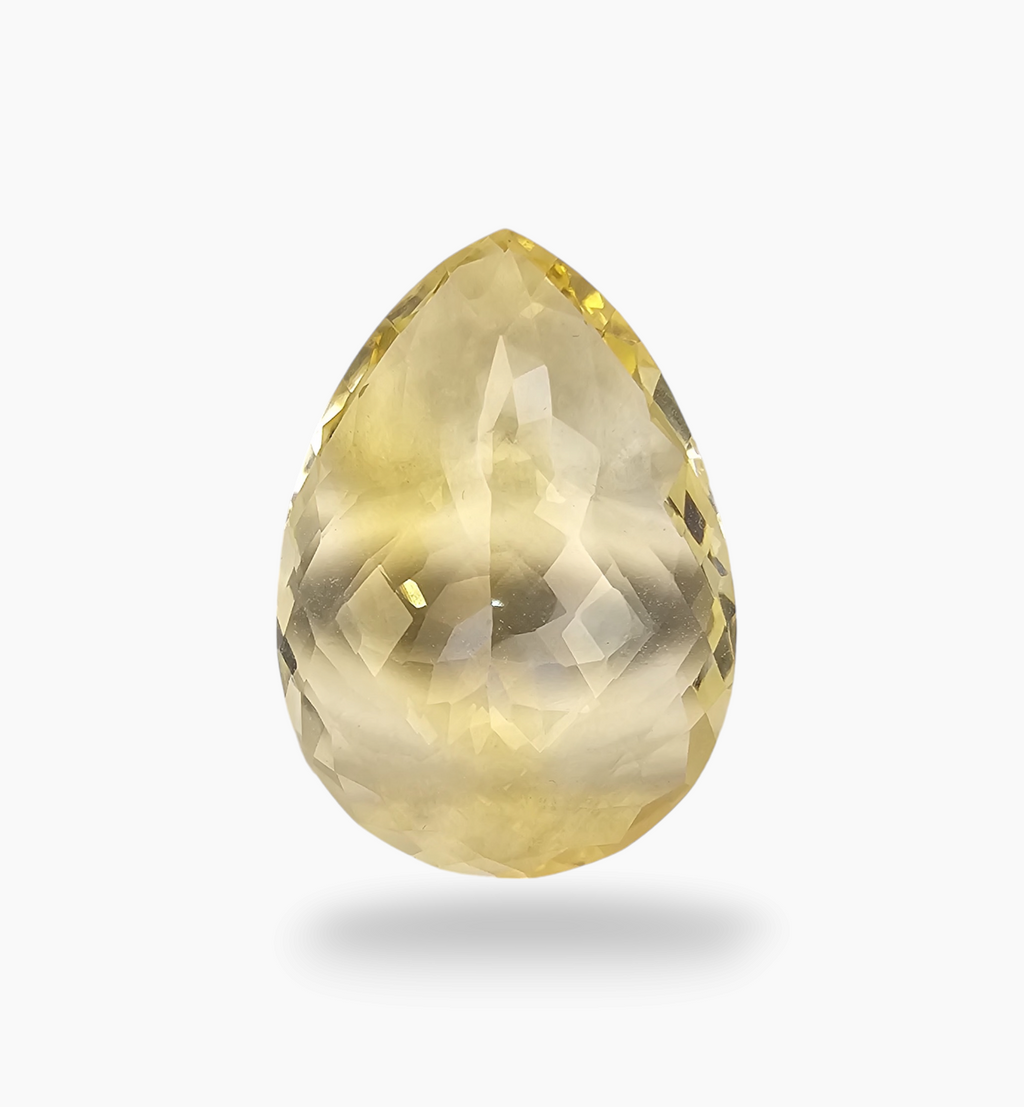 Natural Citrine Stone 22.10 Carats Pear Shape Size 25X18mm