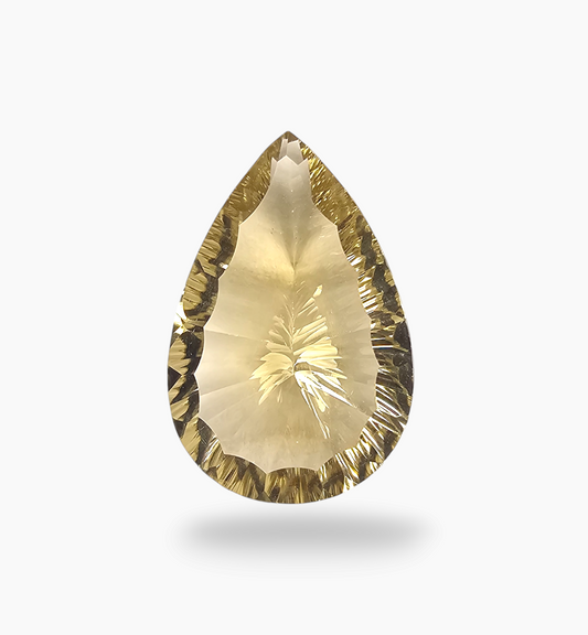 Natural Citrine Stone 22.22 Carats Pear Shape Size 27X17.8mm