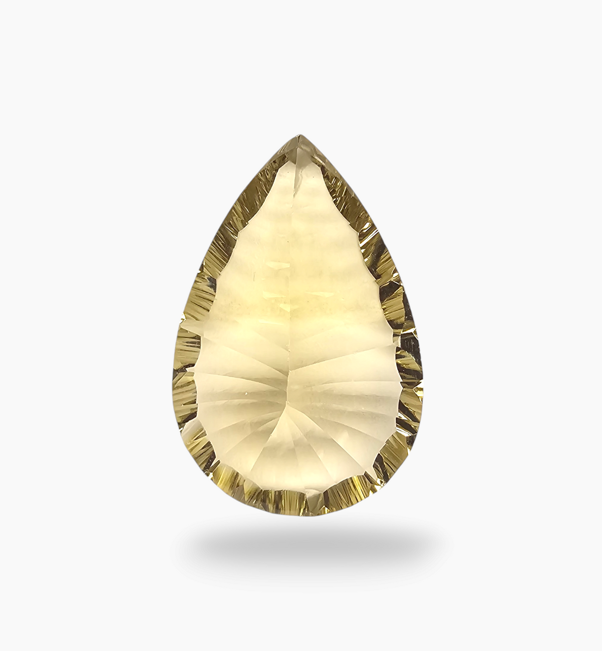 Natural Citrine Stone 22.22 Carats Pear Shape Size 27X17.8mm