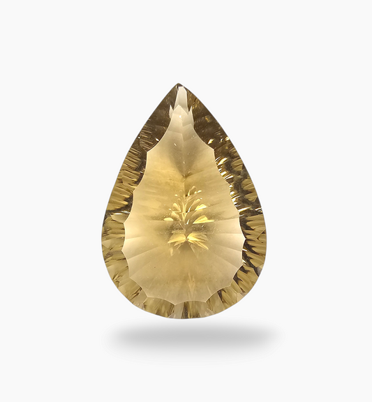 Natural Citrine Stone 24.05 Carats Pear Shape Size 27X19.4mm