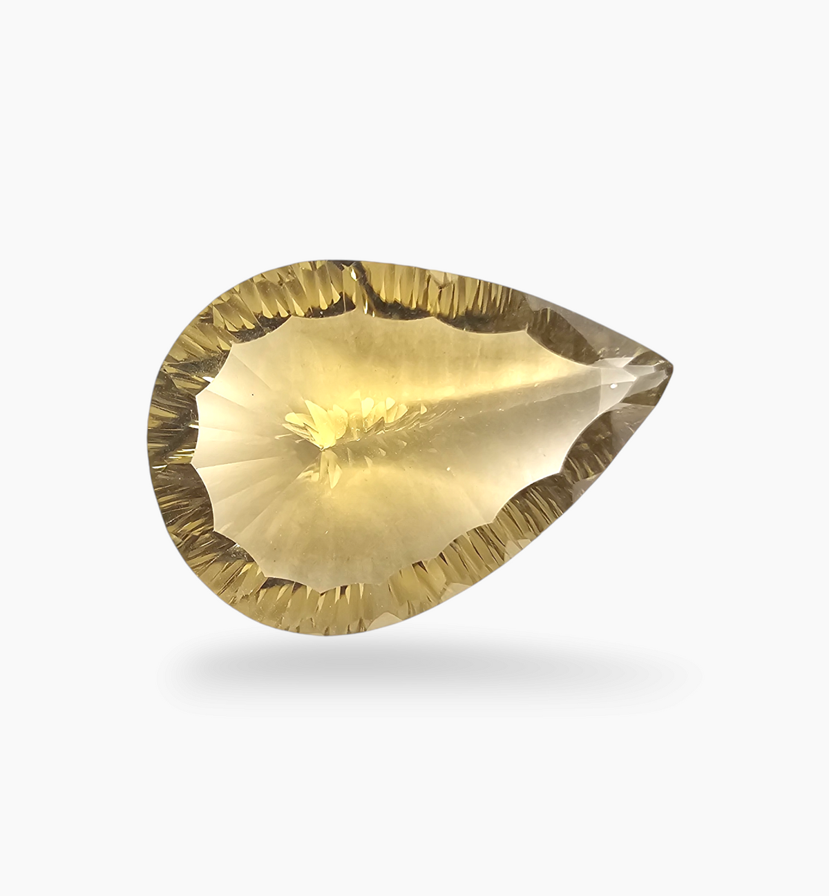 Natural Citrine Stone 24.05 Carats Pear Shape Size 27X19.4mm