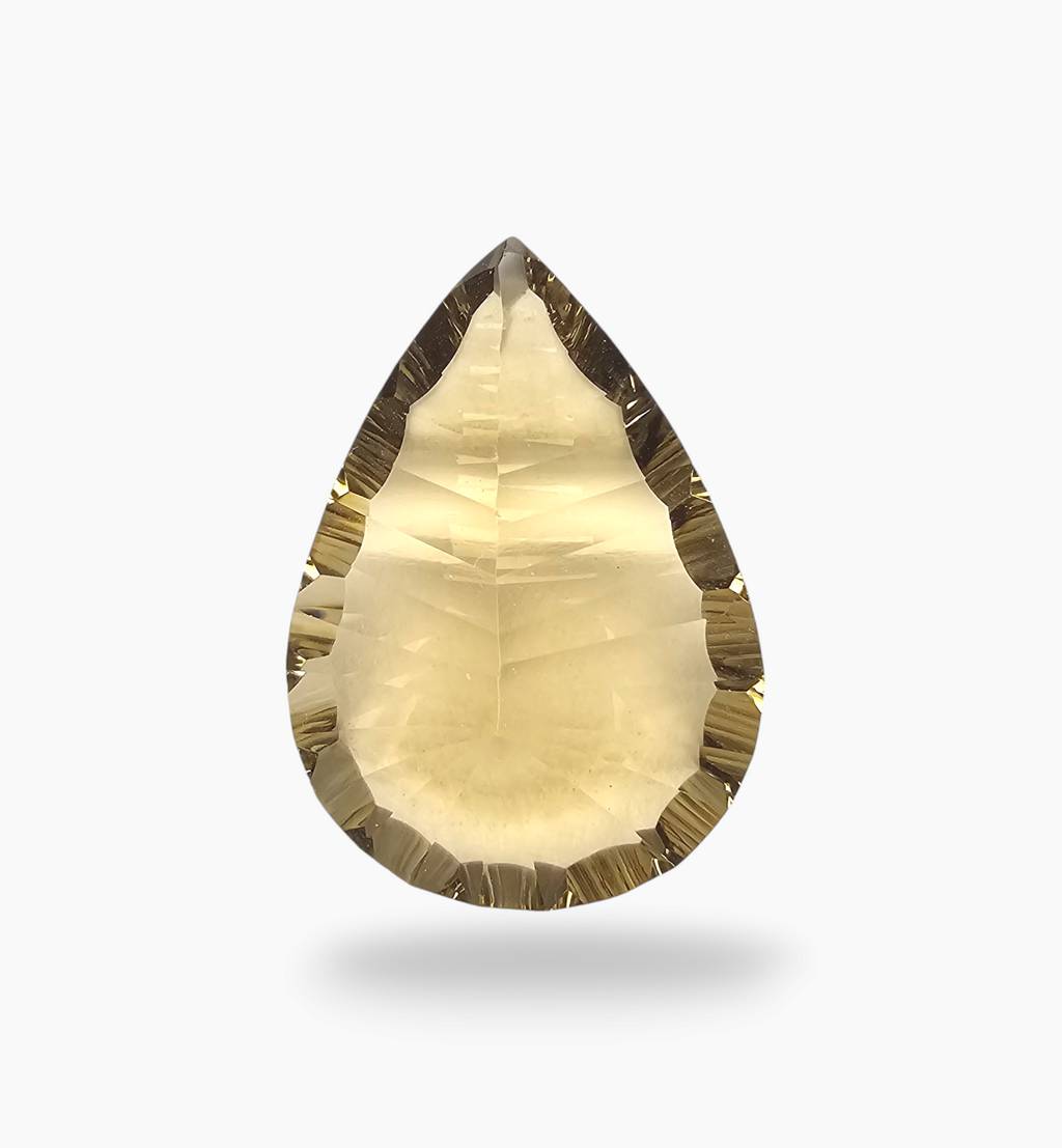 Natural Citrine Stone 24.05 Carats Pear Shape Size 27X19.4mm