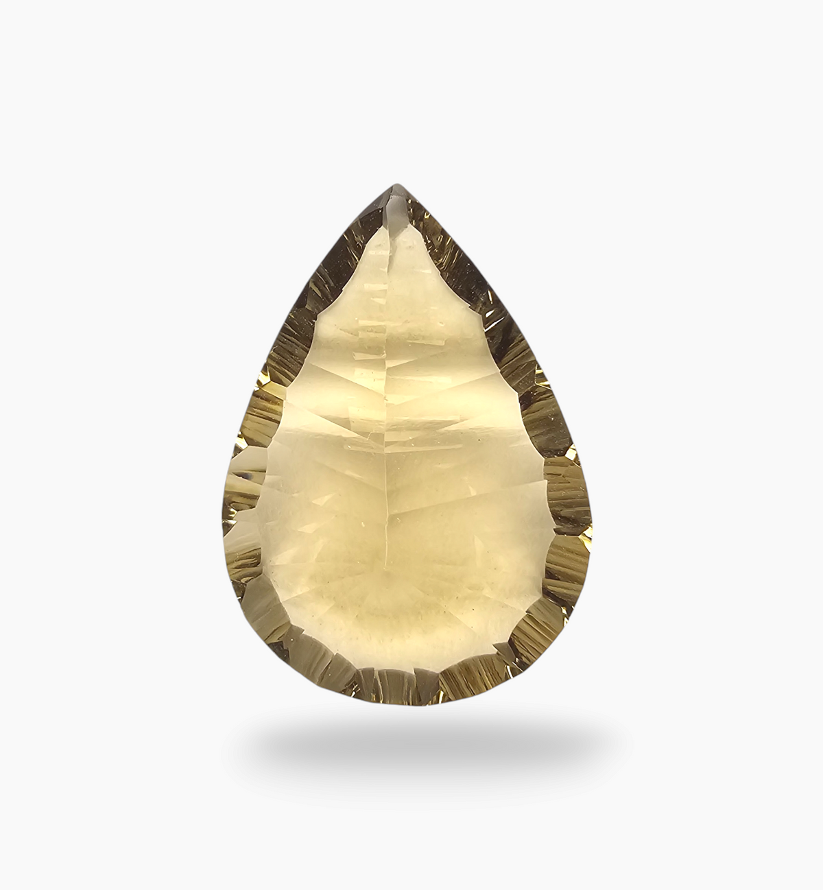 Natural Citrine Stone 24.05 Carats Pear Shape Size 27X19.4mm