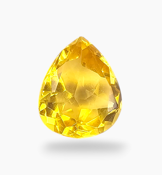 Natural Citrine Stone 3.51 Carats Pear Shape Size 11.8X9mm