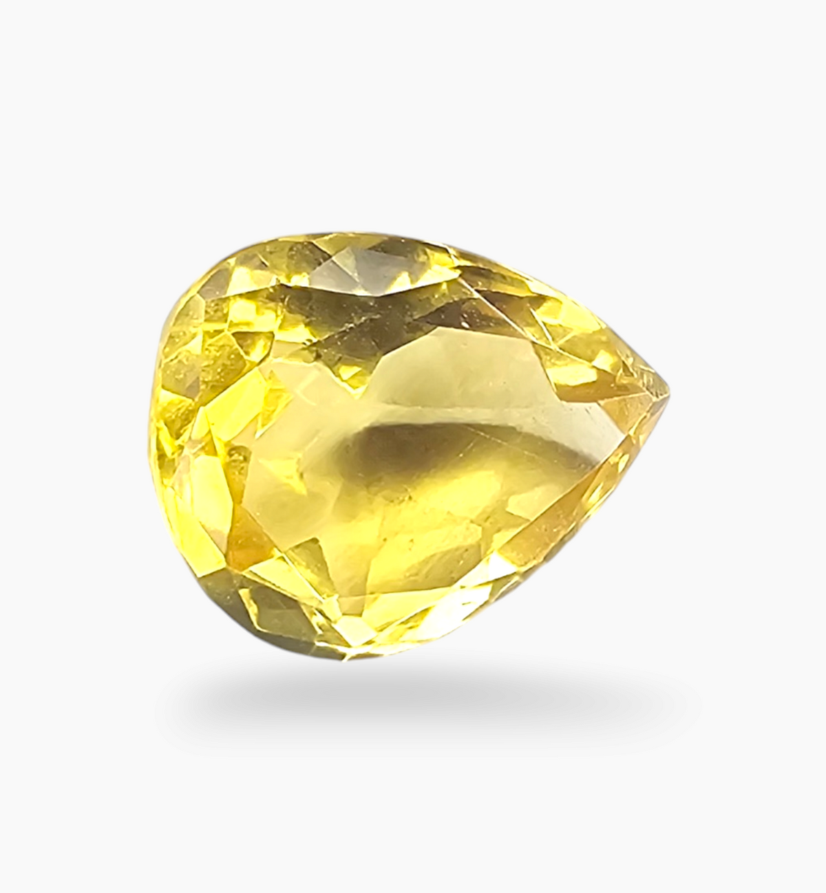 Natural Citrine Stone 3.51 Carats Pear Shape Size 11.8X9mm