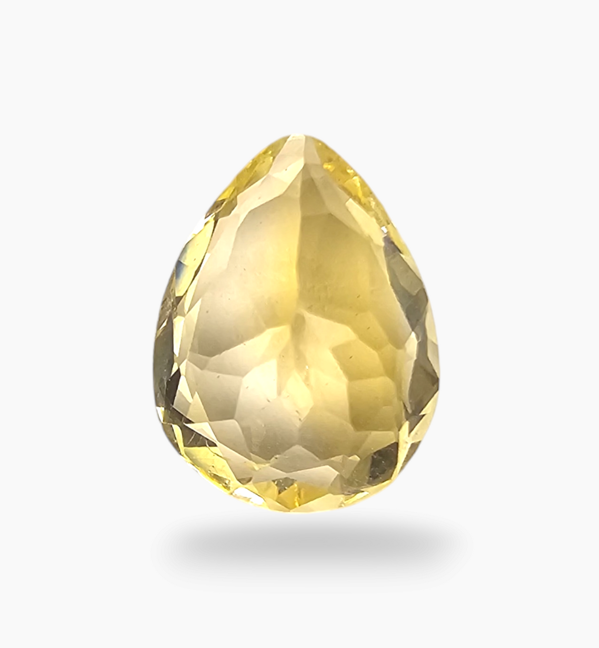 Natural Citrine Stone 3.66 Carats Pear Shape Size 12.5X9.5mm