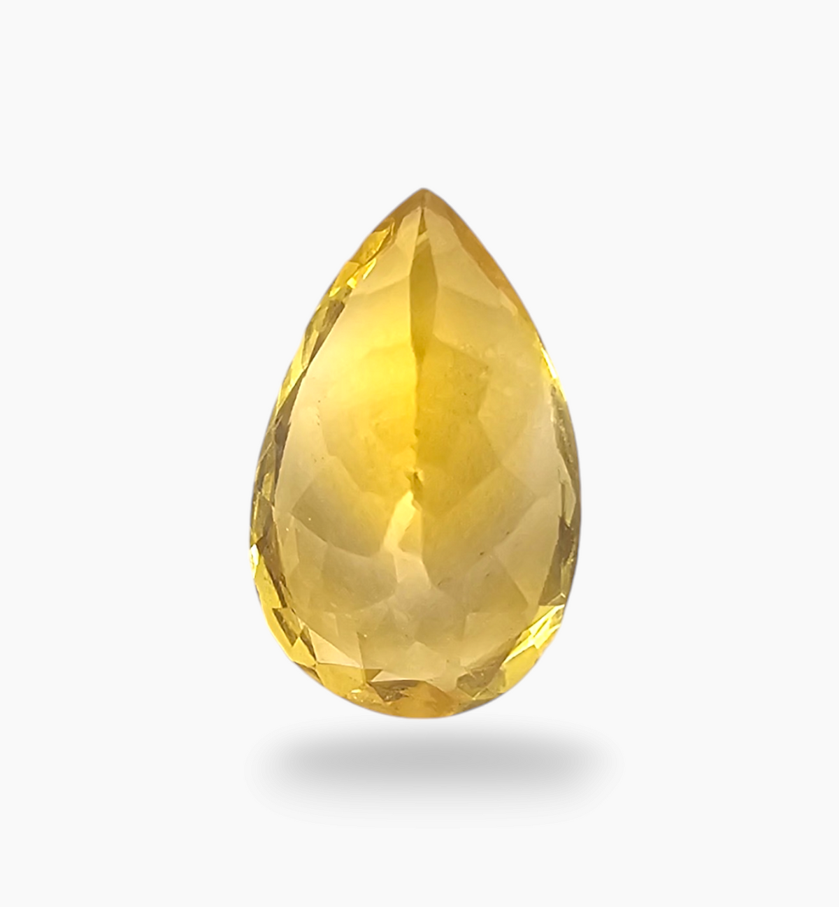 Natural Citrine Stone 3.67  Carats Pear Shape Size 13.5X8.5mm