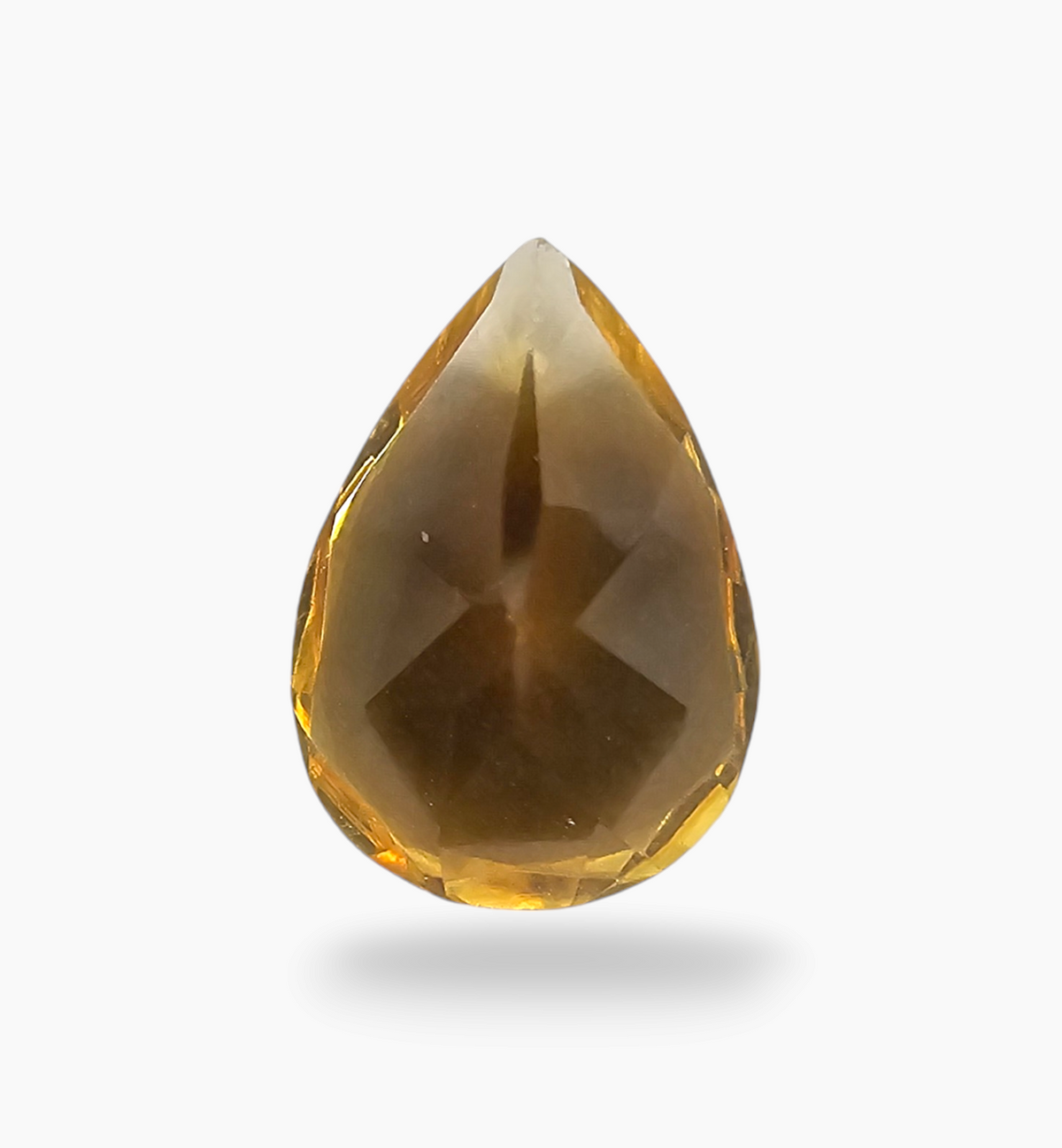 Natural Citrine Stone 3.80 Carats Pear Shape Size 12.7X9mm