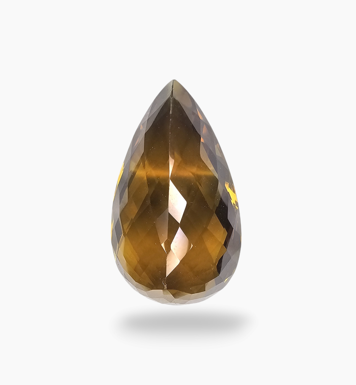 Natural Citrine Stone 33.18 Carats Pear Shape Size 30X17.4mm