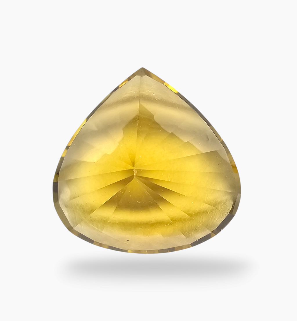 Natural Citrine Stone 37.78 Carats Pear Shape Size 25X26mm