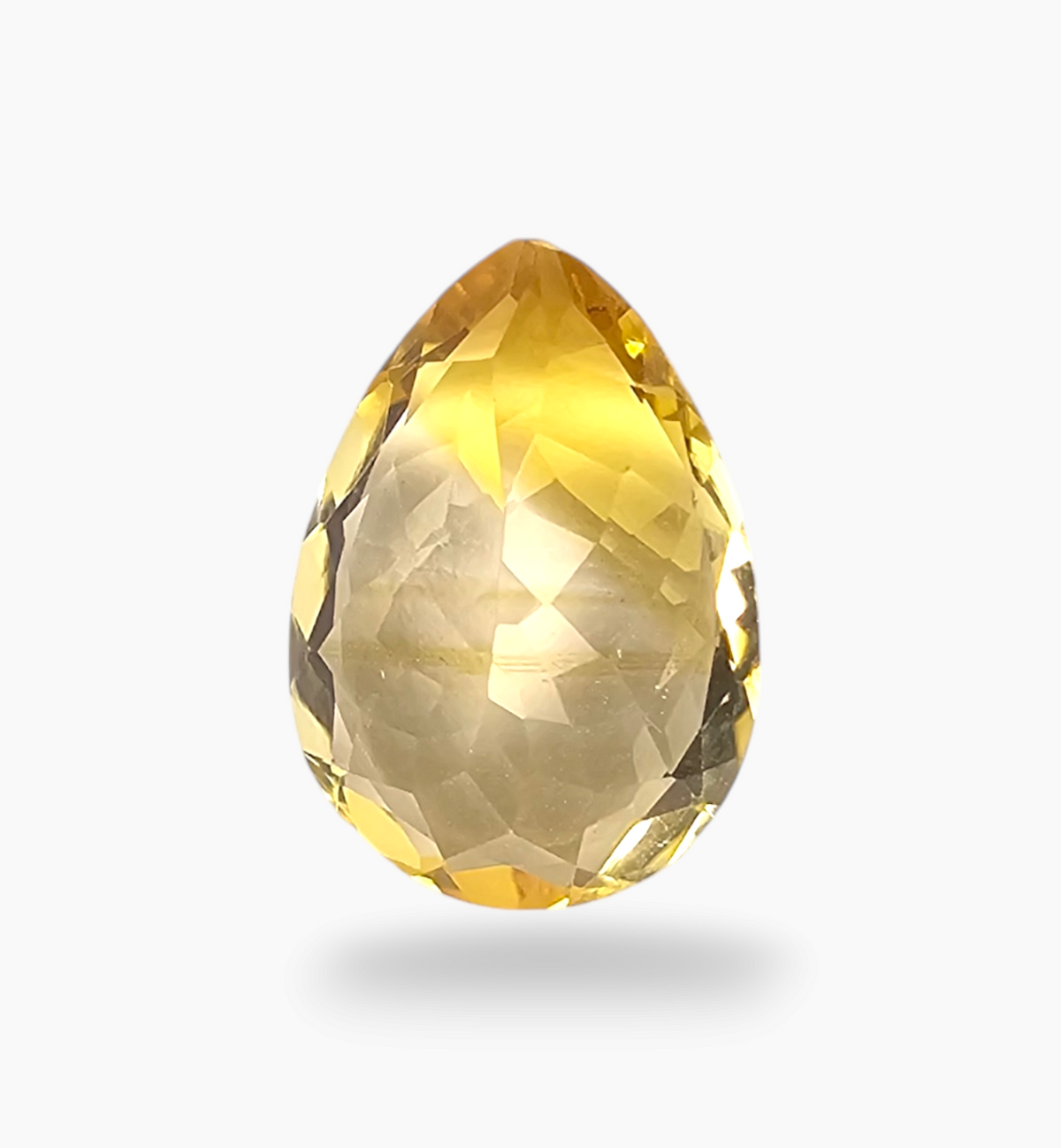 Natural Citrine Stone 4.55 Carats Pear Shape Size 14X10mm