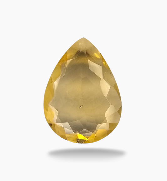 Natural Citrine Stone 4.79 Carats Pear Shape Size 16X12.8mm