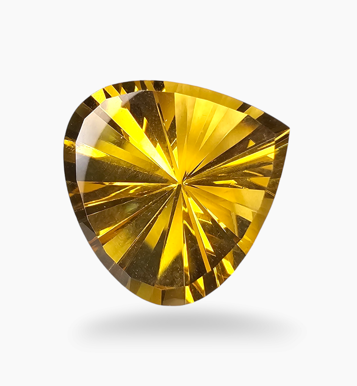 Natural Citrine Stone 41.61 Carats Pear Shape Size 26X25mm