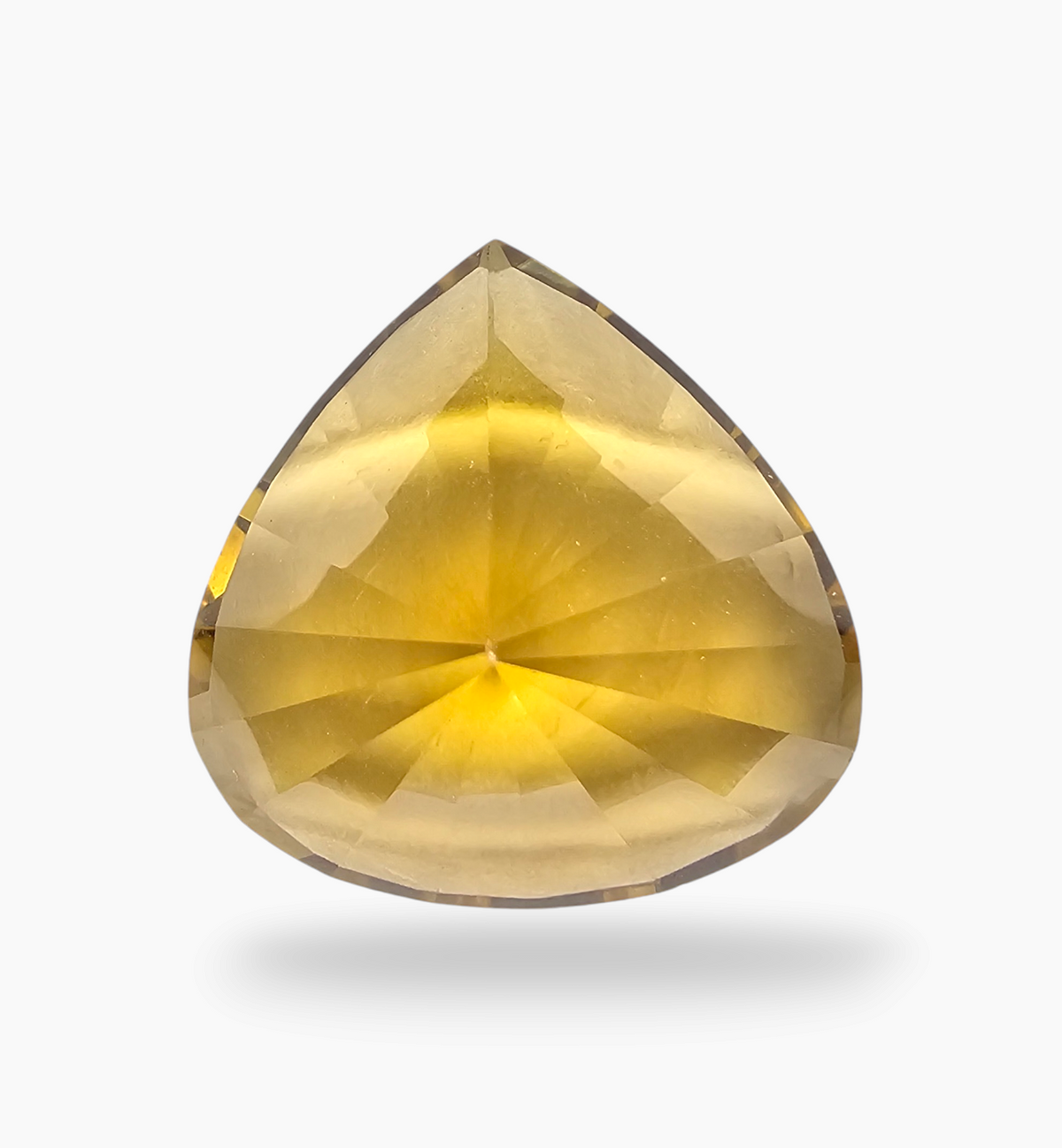 Natural Citrine Stone 41.61 Carats Pear Shape Size 26X25mm
