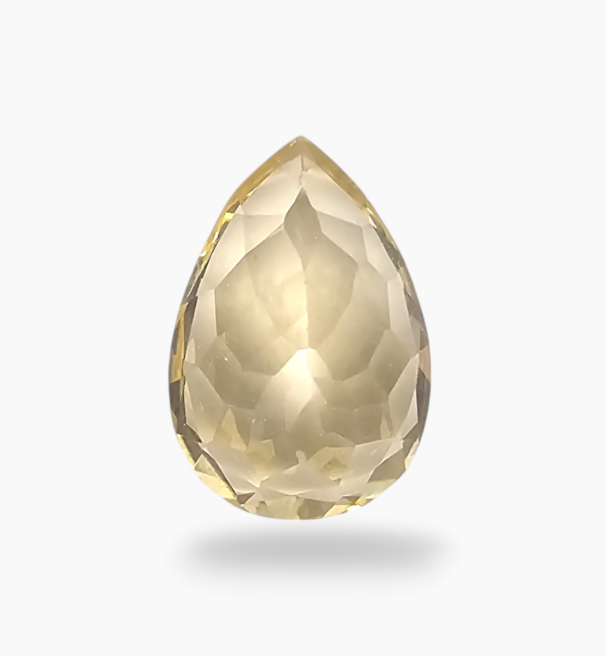 Natural Citrine Stone 5.67 Carats Pear Shape Size 14.5X10mm