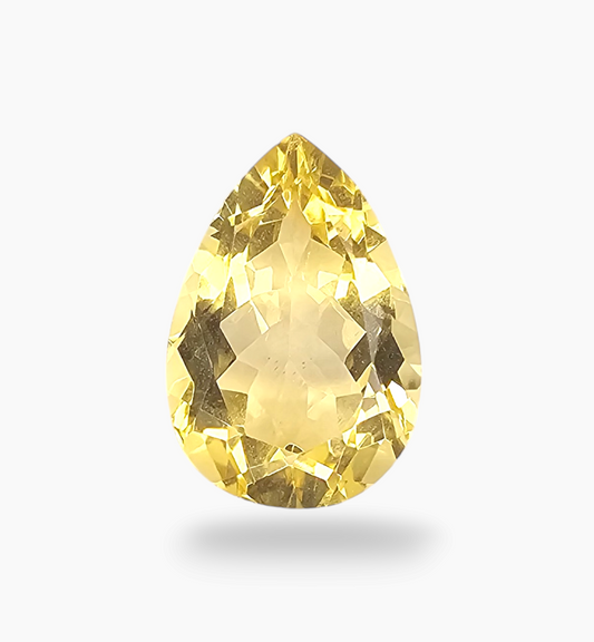 Natural Citrine Stone 5.67 Carats Pear Shape Size 14.5X10mm