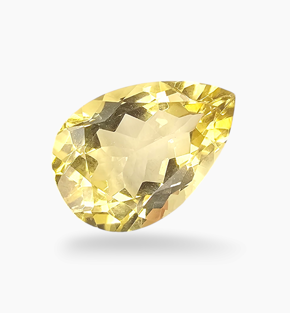Natural Citrine Stone 5.67 Carats Pear Shape Size 14.5X10mm