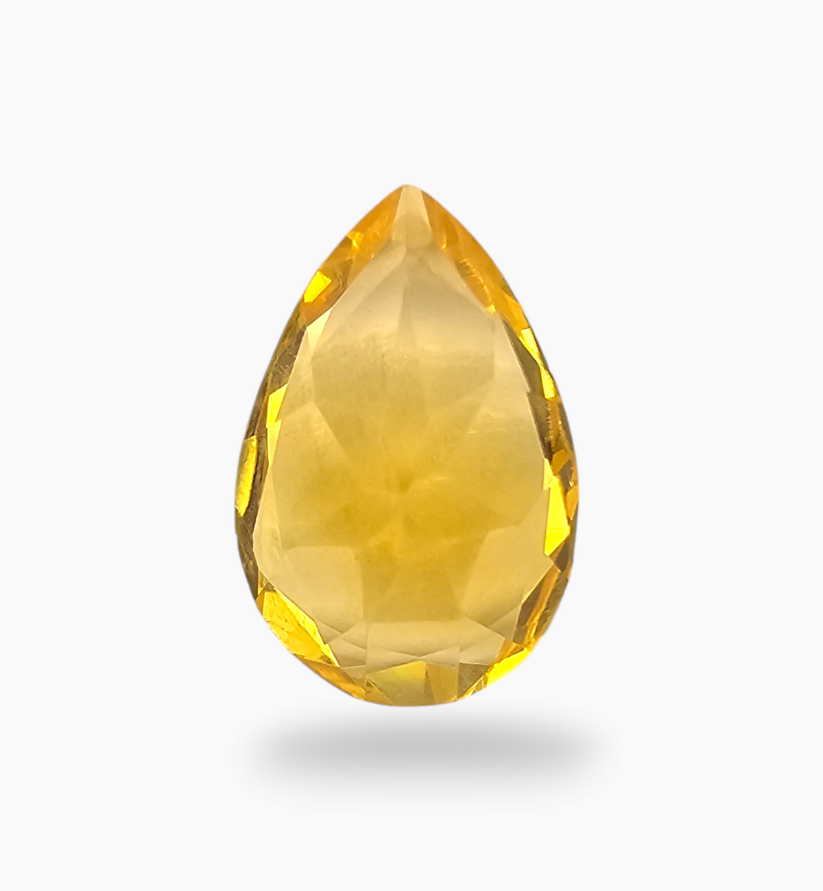 Natural Citrine Stone 5.67 Carats Pear Shape Size 15X10mm