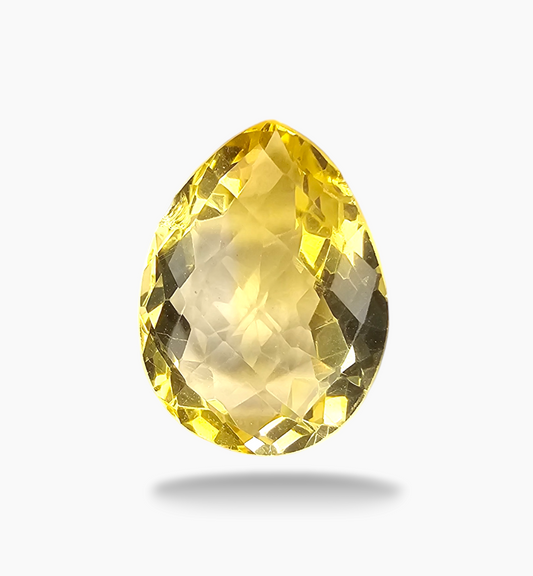 Natural Citrine Stone 8.66 Carats Pear Shape Size 17X12.5mm