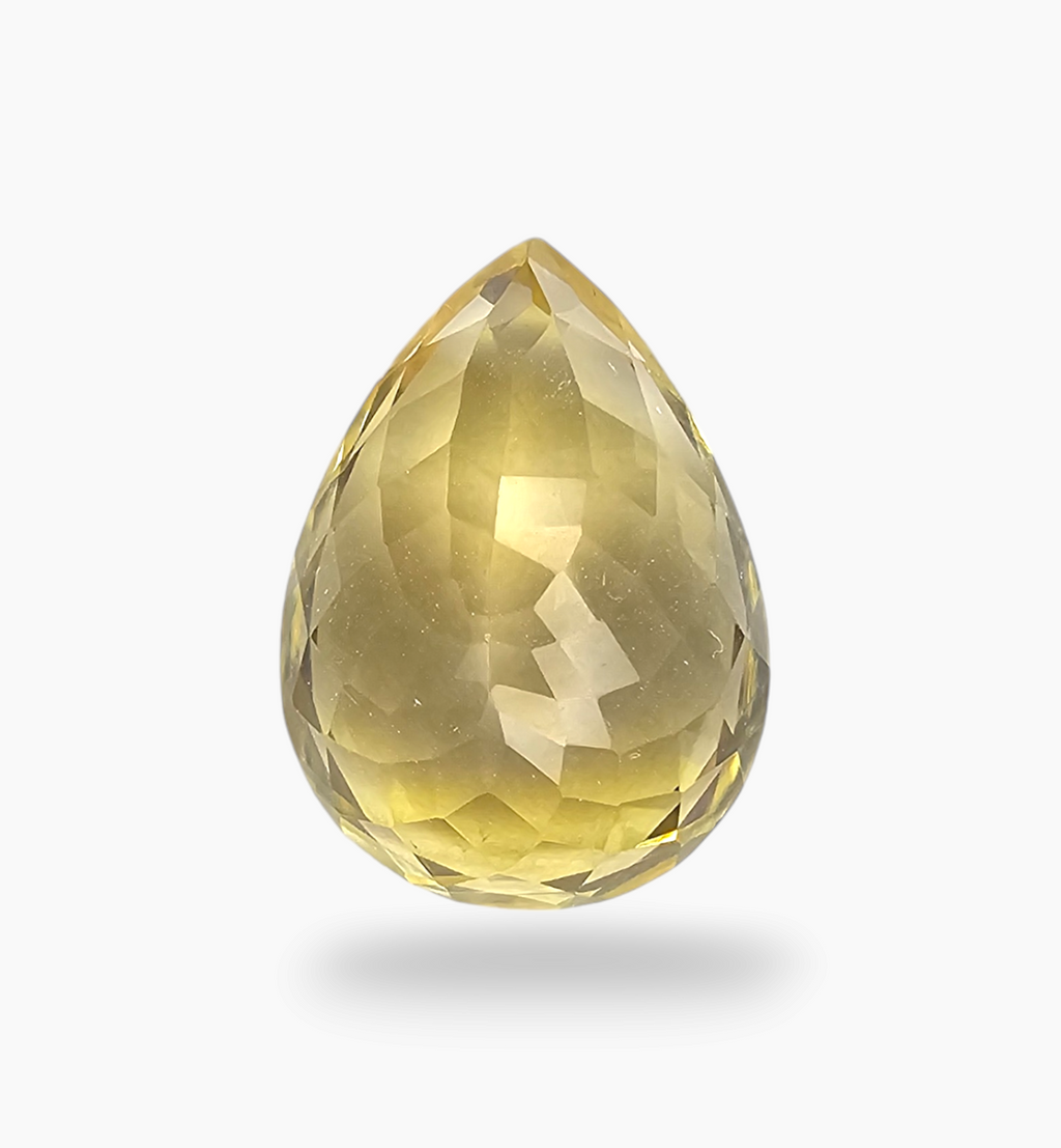 Natural Citrine Stone 8.79 Carats Pear Shape Size 16X12mm