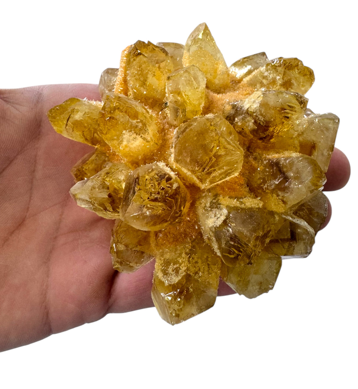 Natural Yellow Citrine Quartz Rock Crystal Tower Shape