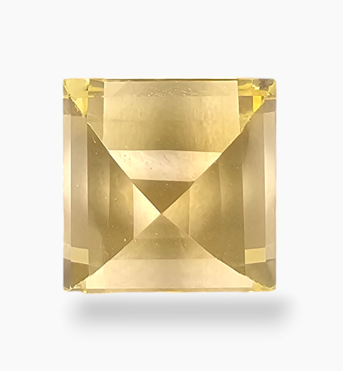 Natural Citrine Stone 8.58 Carats Square Shape Size 11X11mm