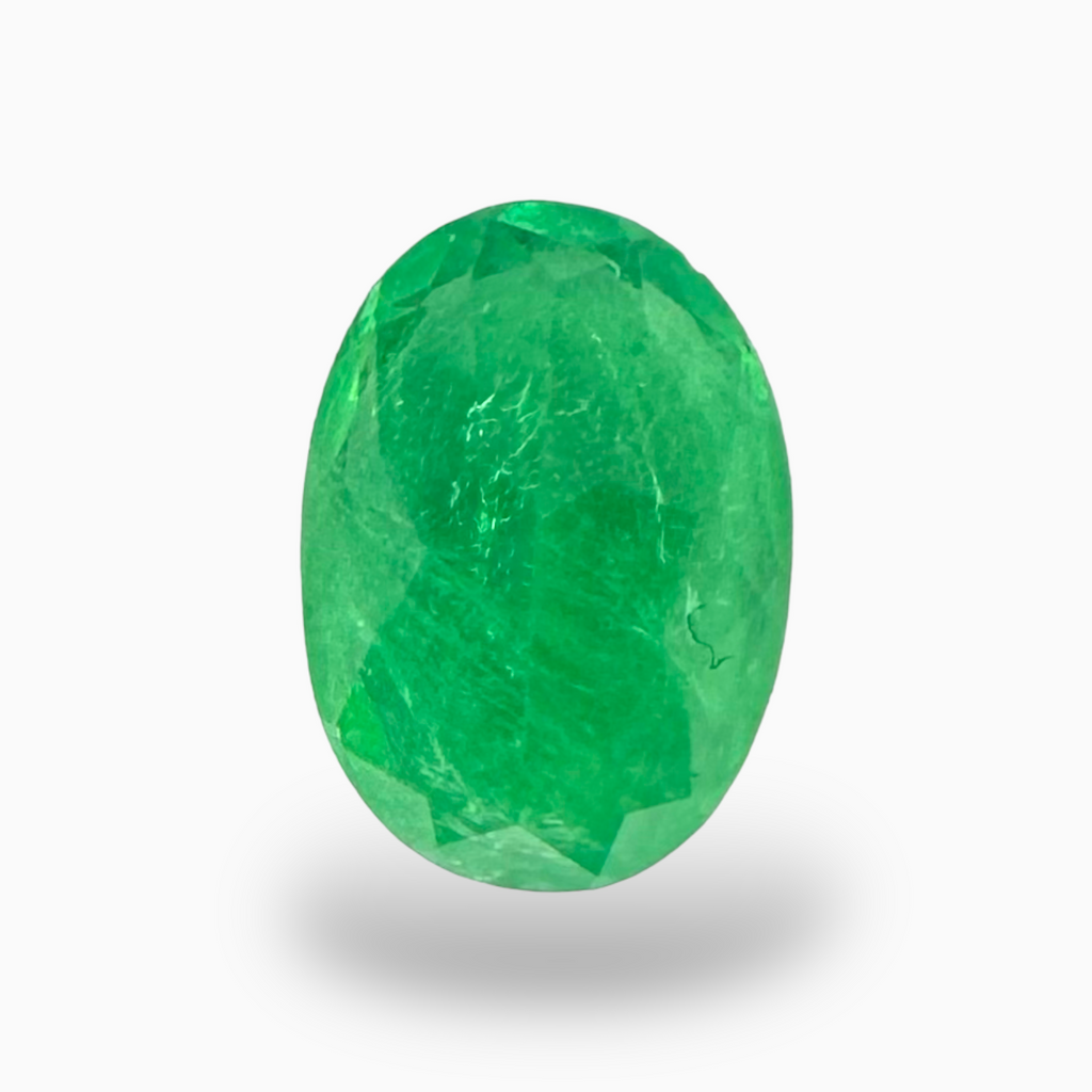 Colombian Emerald Stone Oval Cut 1.87 Carats