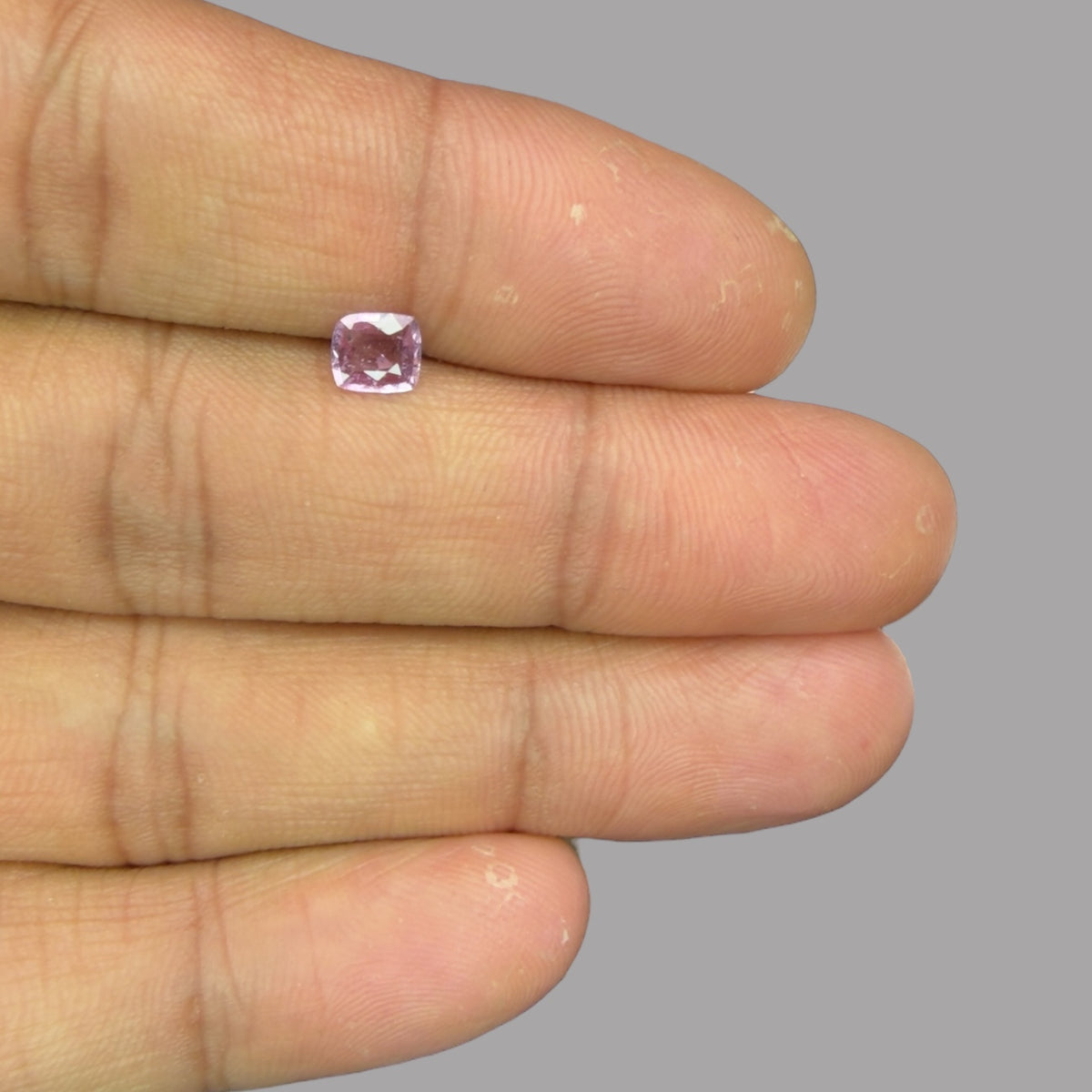 Cushion Cut Shape in Pink Sapphire Gemstone 0.48 Carats & 5.3 x 4.8 mm Size