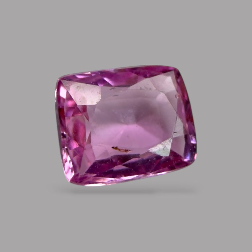 Cushion Cut Shape in Pink Sapphire Gemstone 0.53 Carats & 5.2 x 4.3 mm Size