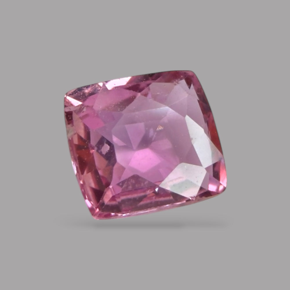 Cushion Cut Shape in Pink Sapphire Gemstone 0.59 Carats & 5.1 x 4.6 mm Size