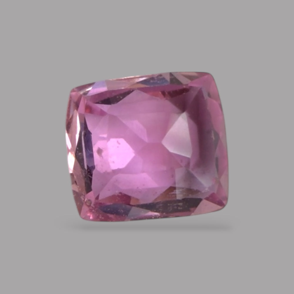 Cushion Cut Shape in Pink Sapphire Gemstone 0.59 Carats & 5.1 x 4.6 mm Size