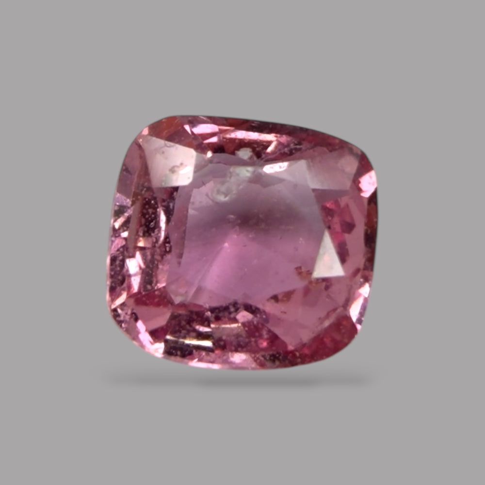 Cushion Cut Shape in Pink Sapphire Gemstone 0.63 Carats & 5.4 x 5 mm Size