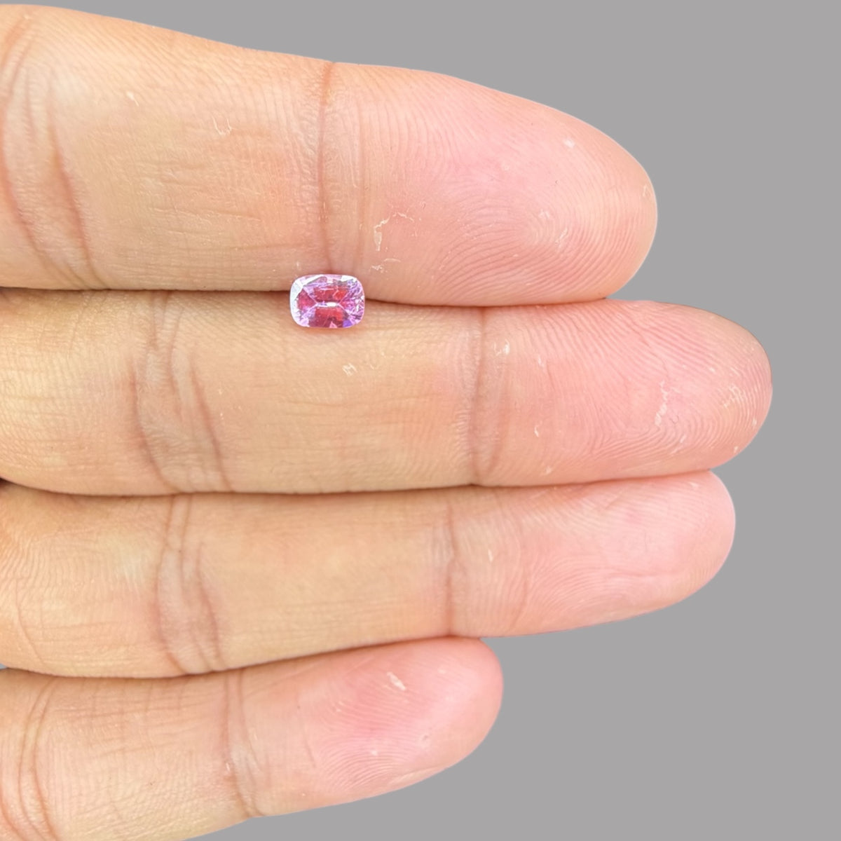 Cushion Cut Shape in Pink Sapphire Gemstone 0.63 Carats & 5.8 x 4 mm Size