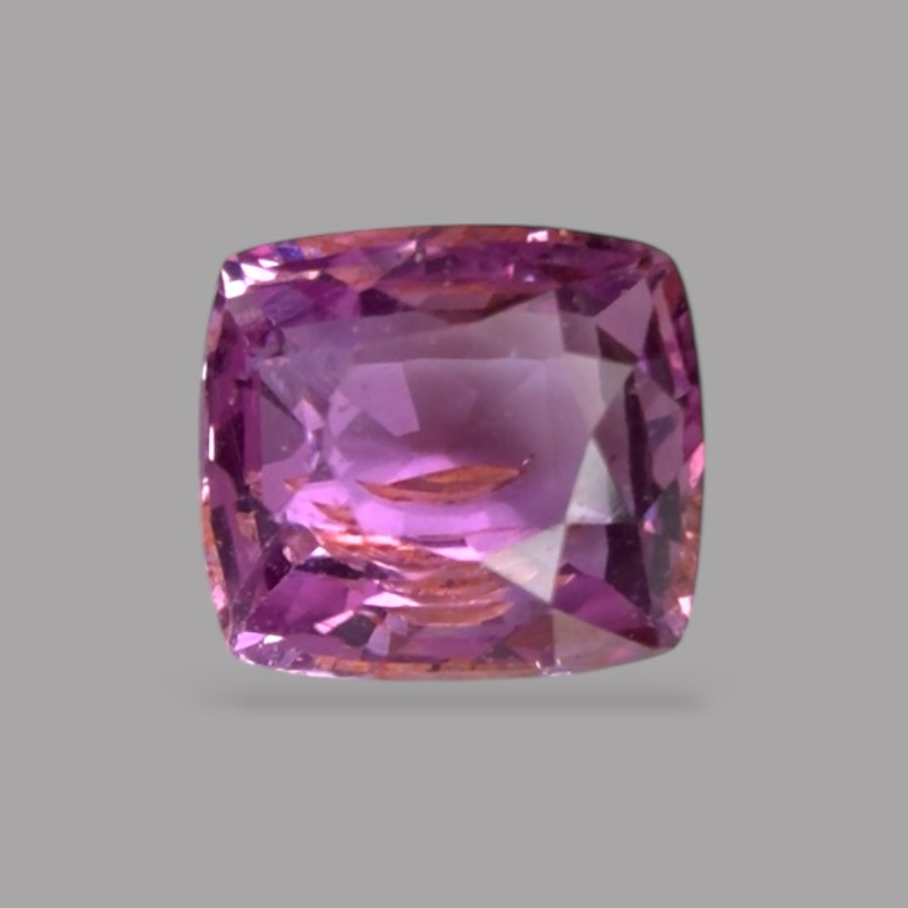 Cushion Cut Shape in Pink Sapphire Gemstone 0.64 Carats & 5 x 4.5 mm Size
