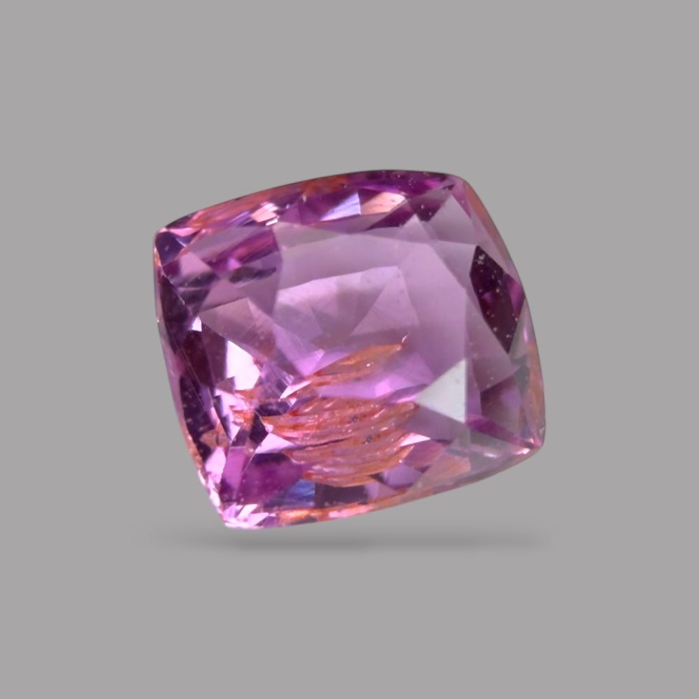 Cushion Cut Shape in Pink Sapphire Gemstone 0.64 Carats & 5 x 4.5 mm Size