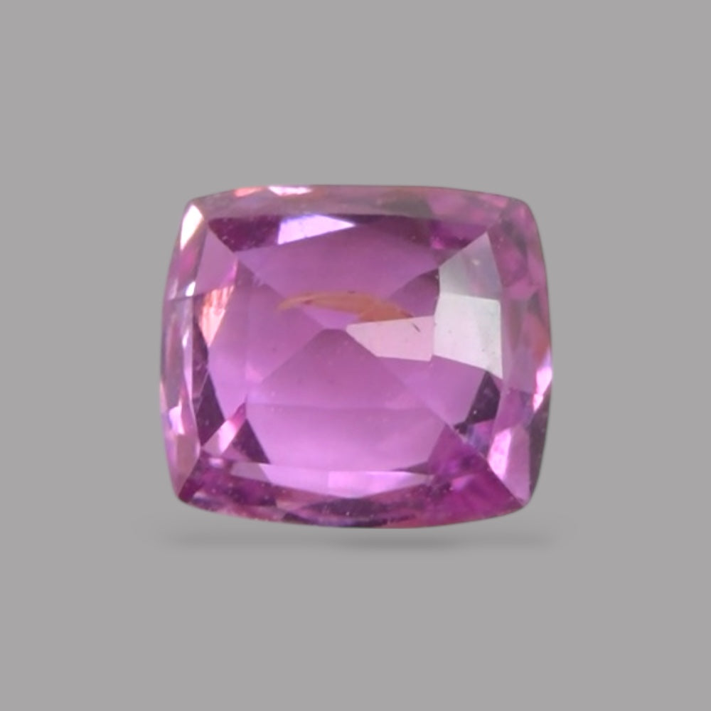 Cushion Cut Shape in Pink Sapphire Gemstone 0.64 Carats & 5 x 4.5 mm Size