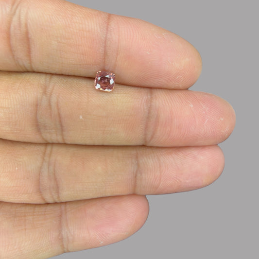 Cushion Cut Shape in Pink Sapphire Gemstone 0.68 Carats & 5.1 x 4.9 mm Size